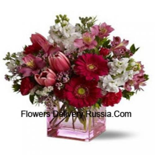 Beautiful Assorted Flowers in Vase