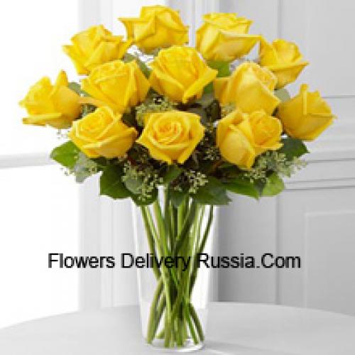 Pretty 11 Yellow Roses