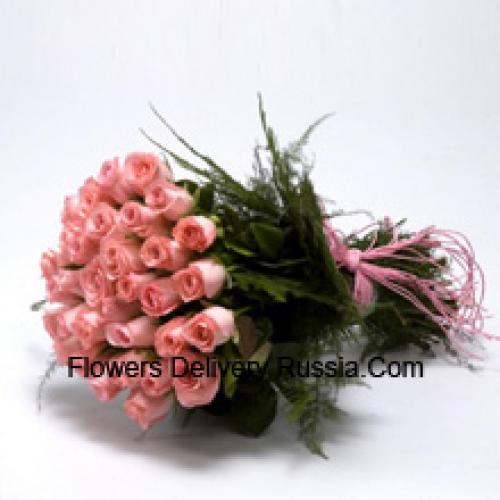 Schattige 51 roze rozen