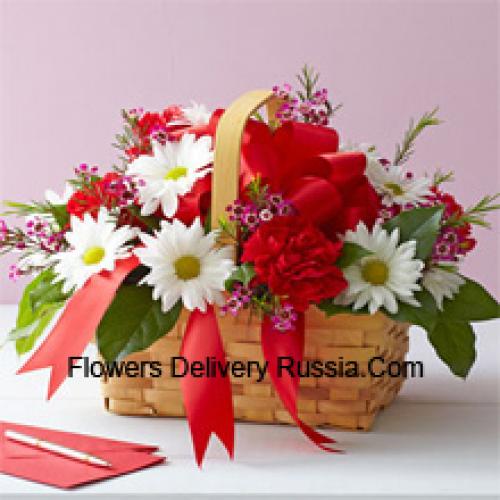 Lovely Arranged Carnations and Gerberas