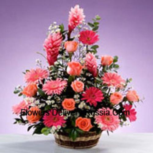 Assorted Stems Flower Basket