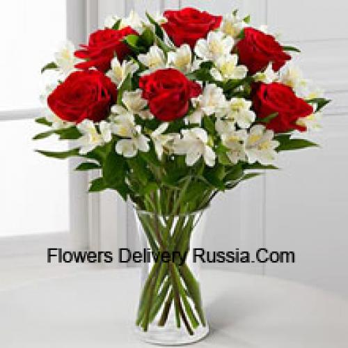 Elegant 7 Red Roses 