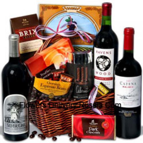 Gift Basket with Exclusive Wine